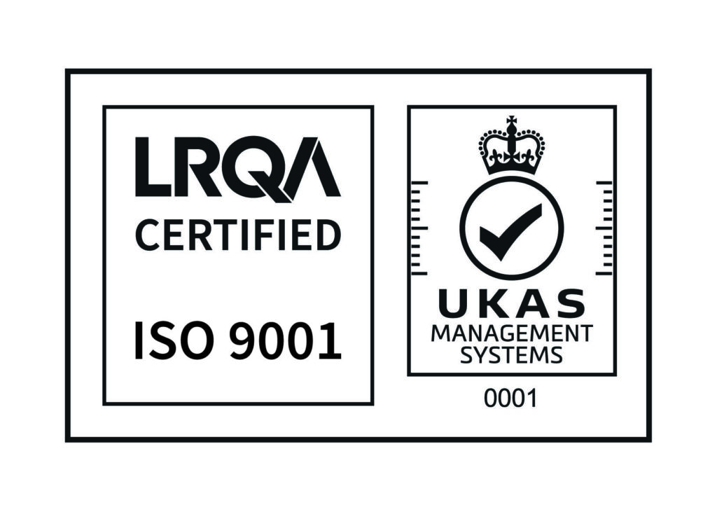 UKAS AND ISO 9001 certified.